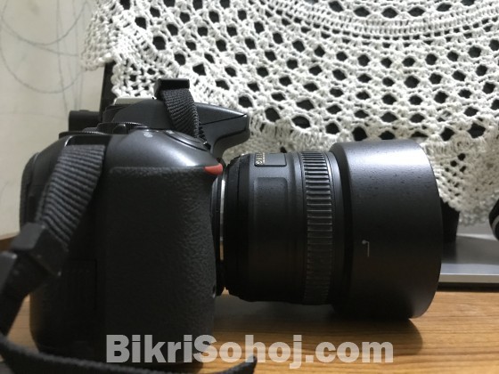 Nikon d5500 with 50mm 1.8G prime lens